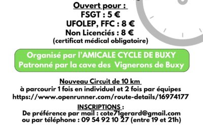 Contre la Montre 2024 – Amicale Cycle de Buxy