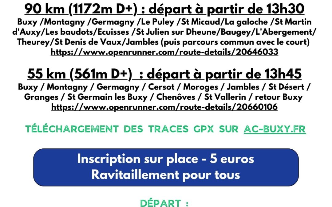 Brevet 2026 – Amicale Cycle de Buxy
